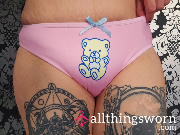 Pink Bear Panties Size L