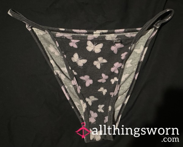 “PINK” Bikini Style Panties With Bu*terflies