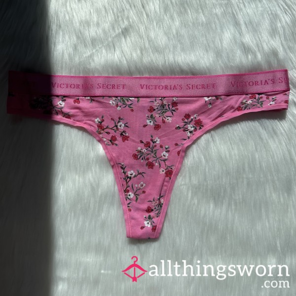 Pink Blossom VS Logo Thong