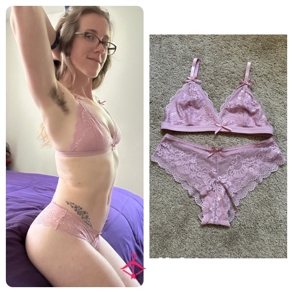 Pink Bra/panty Set
