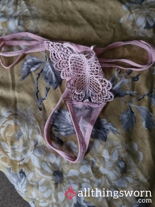 Pink Bu*terfly Thong