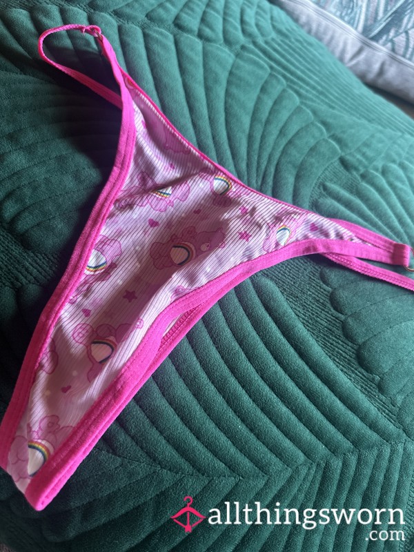 Pink Dirty Care Bear Thong