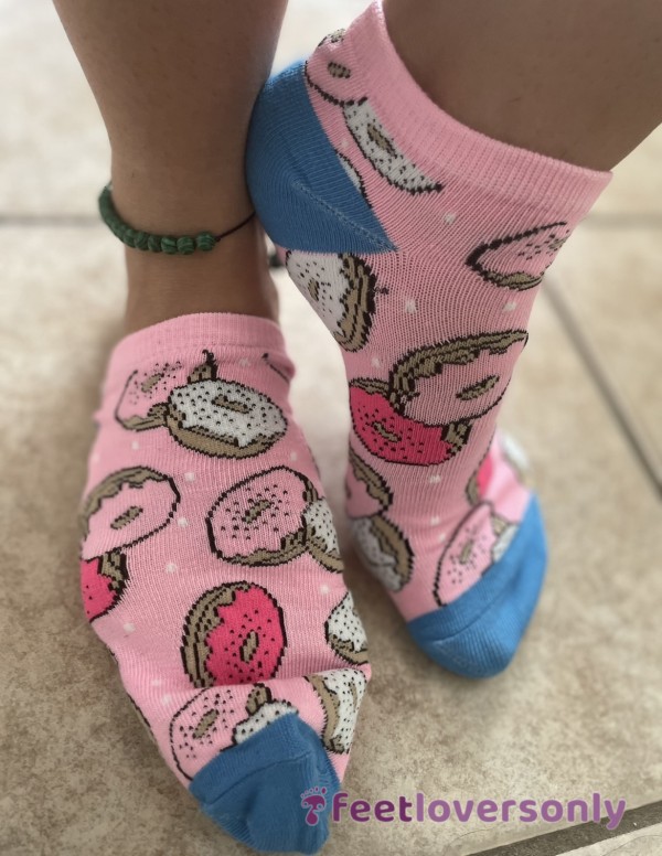 Pink Donut Socks
