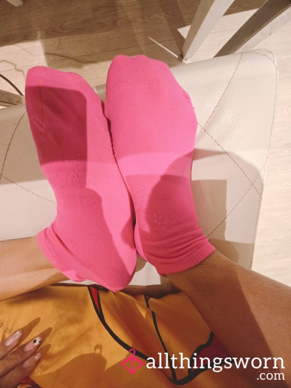 Pink Exercise Socks