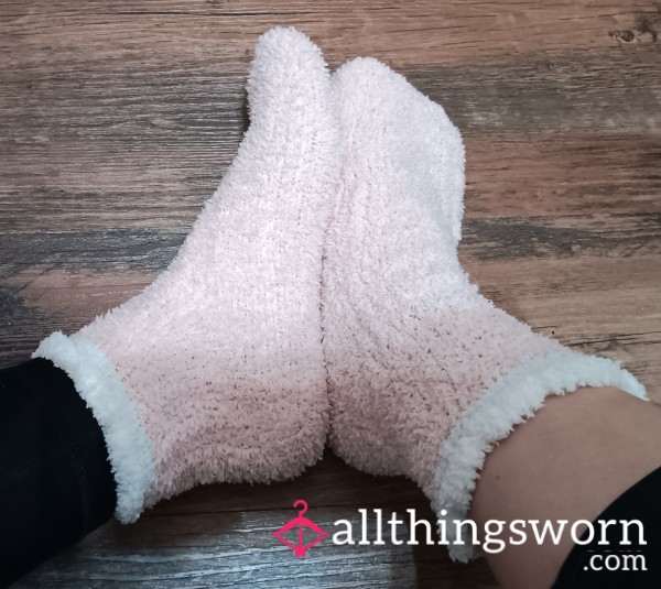 Pink Fuzzy Socks