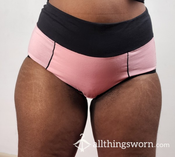 Pink High Waist Cotton Bikini