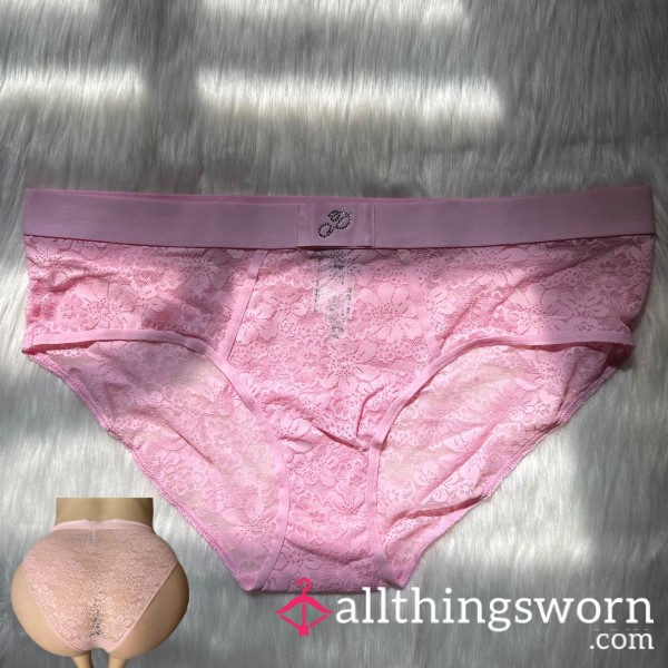 Pink Lace Hiphigger Panty