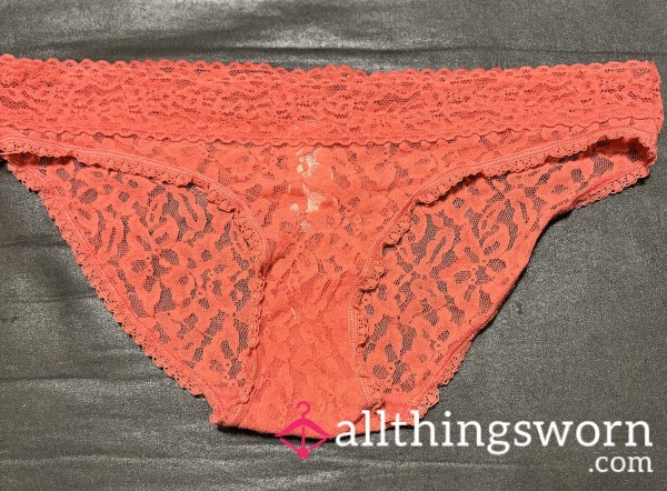 Pink Lace Panties, Worn And Vacuum-sealed