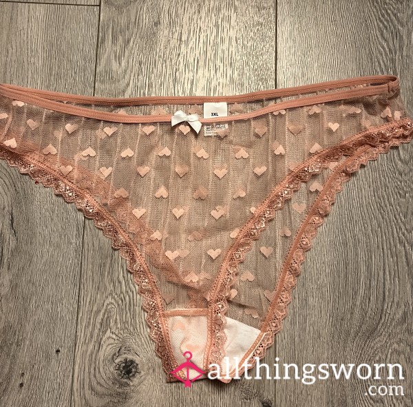 Pink Lacy Thong - 20% OFF