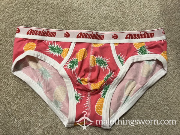 Pink Pineapple Aussieb*m Briefs Medium