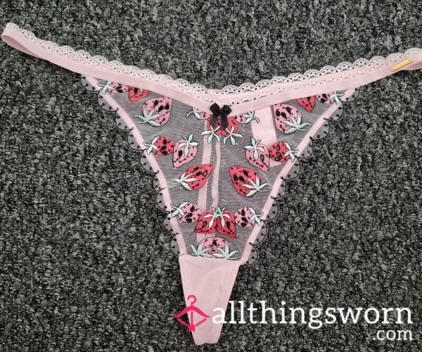 Pink Strawberry G String