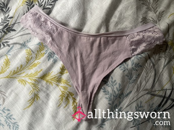 Pink Tight Cotton Thong