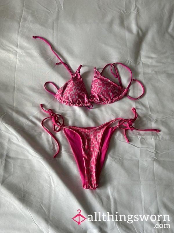 Pink Well Worn Holiday Bikini