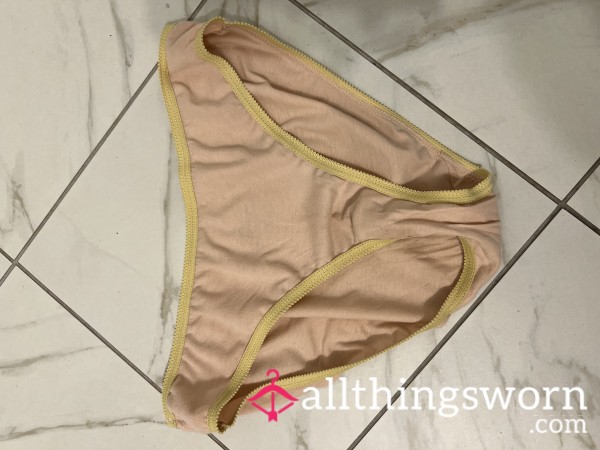 Pink With Yellow Trim Fullback Panty