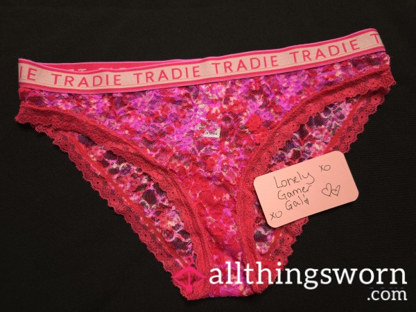 Pink/red Tradie Panties.