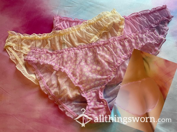 Pink/yellow Frilly Knickers