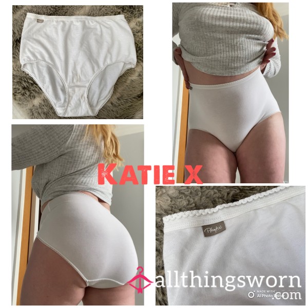 Playtex White Cotton Knickers