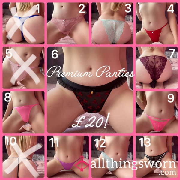 Premium Panties | Boux Avenue | 24hrs Wear | Proof Of Wear Pics