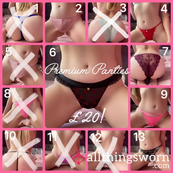 Premium Panties | Boux Avenue | 24hrs Wear | Proof Of Wear Pics