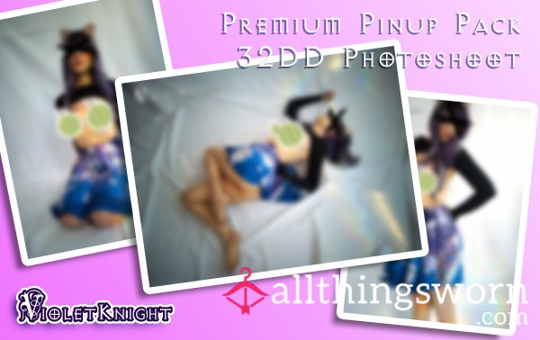 💋 Premium Pinup Pack 1 - 32DD Photoshoot