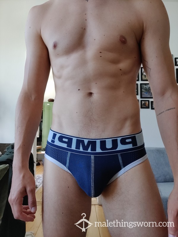 Pump Mesh Briefs Blue