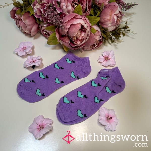 Purple Heart Trainer Socks