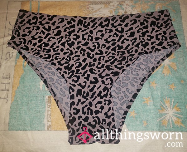 Purple Leopard Print; Cheeky Panties, Just Waiting To Be Played In. 😈