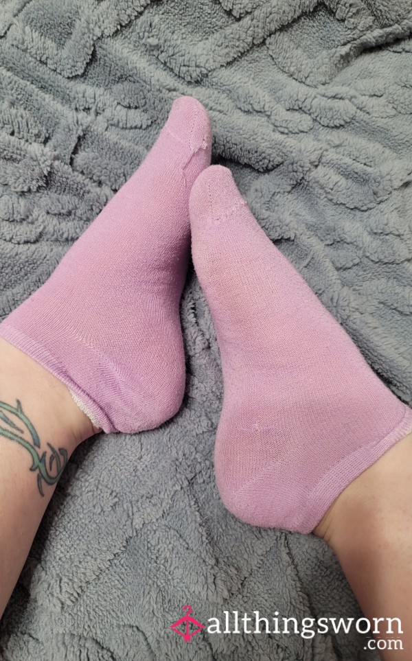 Purple Low Cut Ankle Socks - Free US Shipping