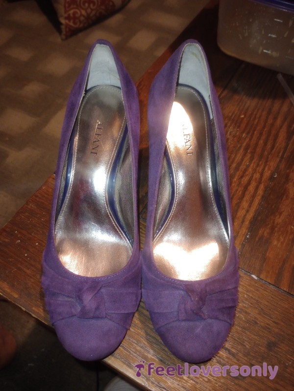 Purple Suede Size 6 1/2