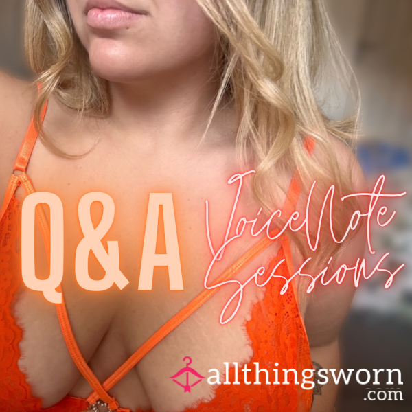 Q&A Voice Note Sessions 😁✨😍 5 Questions