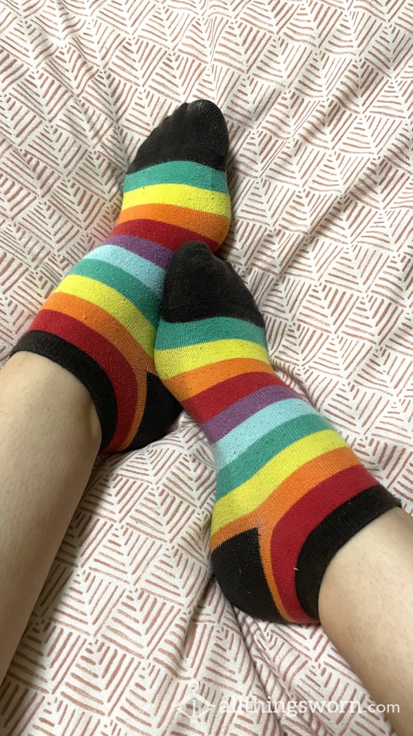 Rainbow Ankle Socks 🌈 (free 🇬🇧 Shipping!)