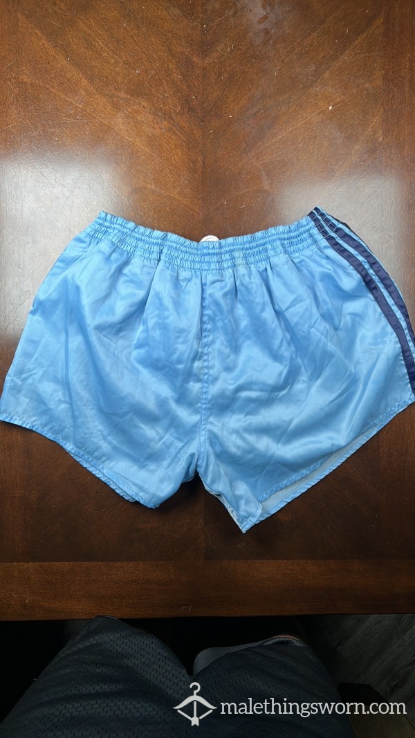 Rare Vintage Adidas Nylon Shorts W/c*m Stains