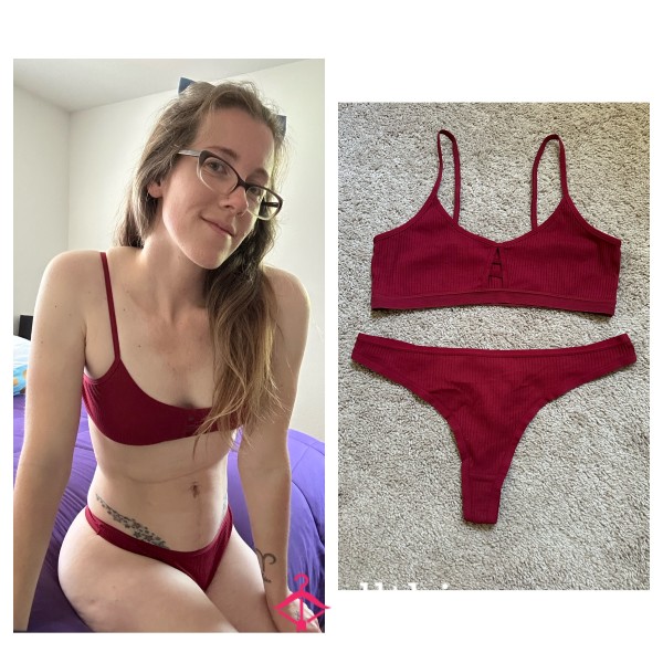 Red Bra/panty Set