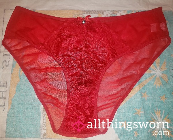 Red Hot Mesh Panties 💋