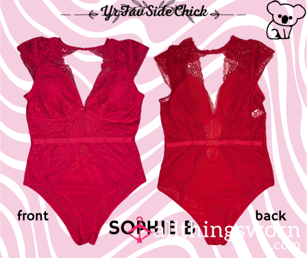 Red Lace Bodysuit