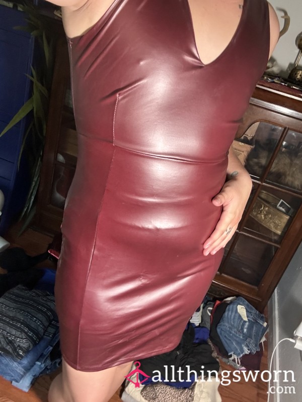 Red PVC Dress