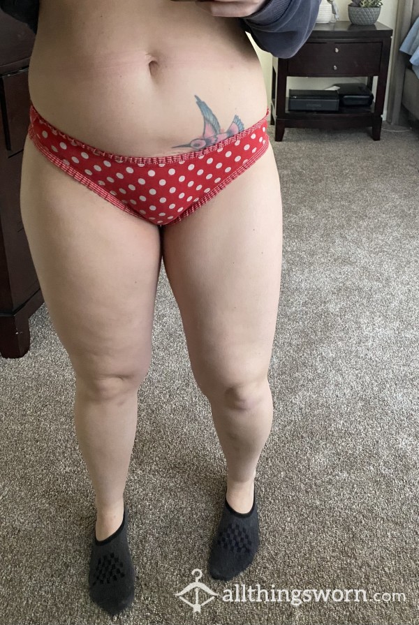 Red VS Polka Dot Panties With Video To Sp*te My Ex MIL 2 Day Shipping