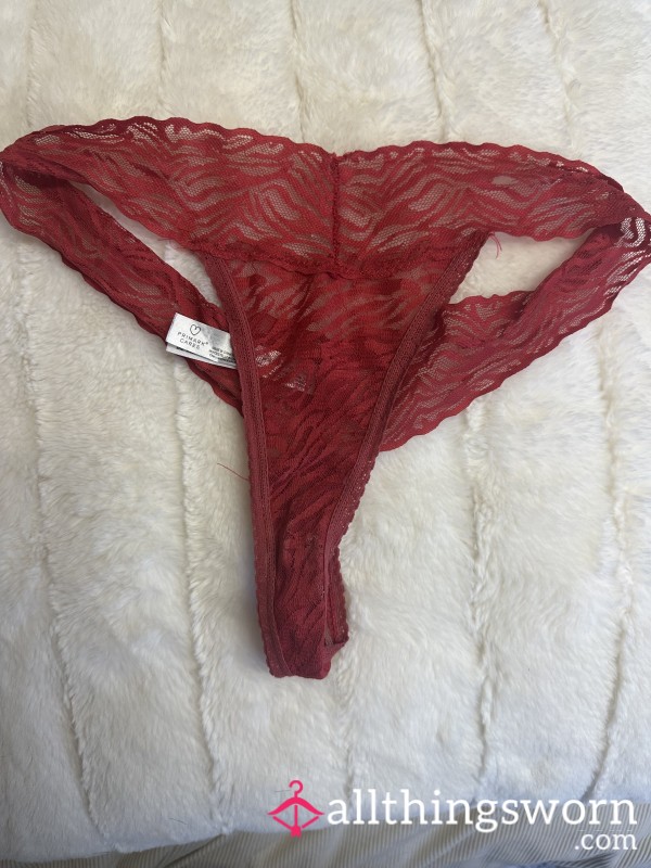 Red Well Worn Panties