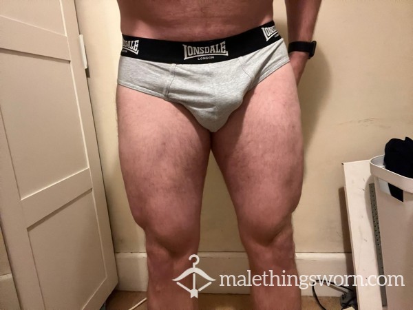 Right Grey Lonsdale Briefs