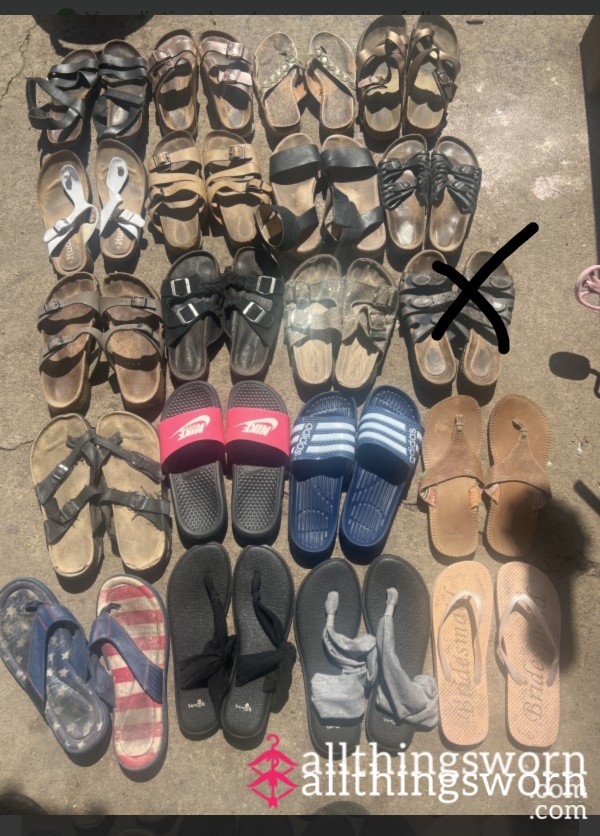 Sandals, Flat Shoes Pick Your Pair Comes With Seven Day Wear