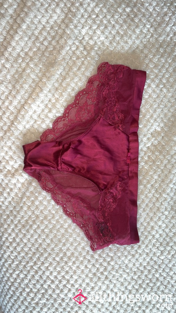 Satin/lace/mesh Panties