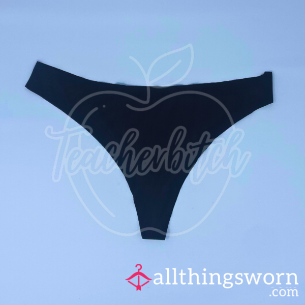 Seamless Black Thongs | 1 Of 5 Pairs Available