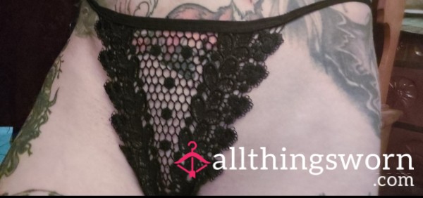 See Through Lace Thongs