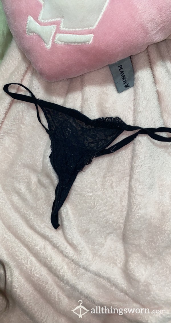 S**y And Skimpy Black Lace Thong