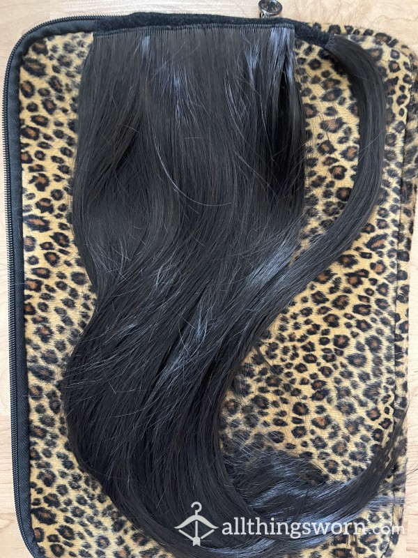 USED Sexy Used Black Pony Tail Hair 🖤