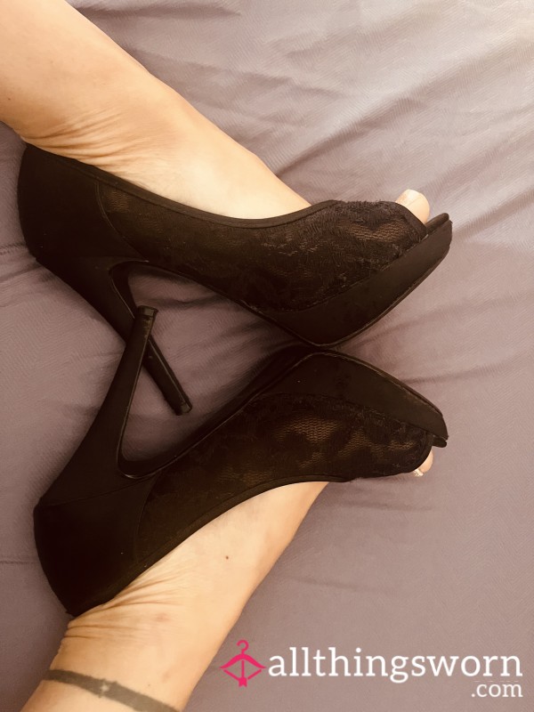 Sexy Black Stiletto Heels…had Lots Of Fun In These…