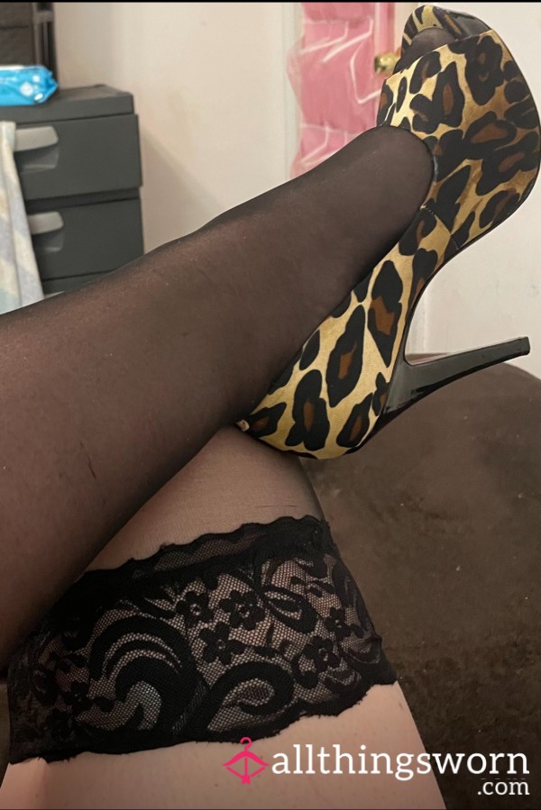 S**y Cheetah Print Heels