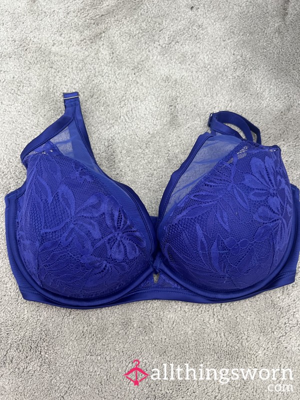 Sexy Lace Blue Bra 32G 👀😈😉