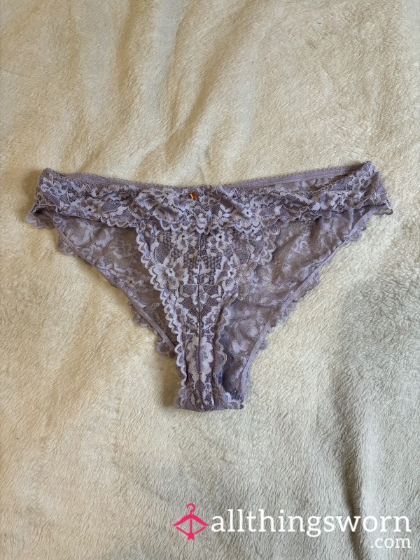 S**y Lace Fenty Lilac Purple Bikini Panties