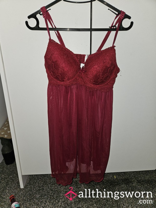 S**y Lacy Red Lingerie